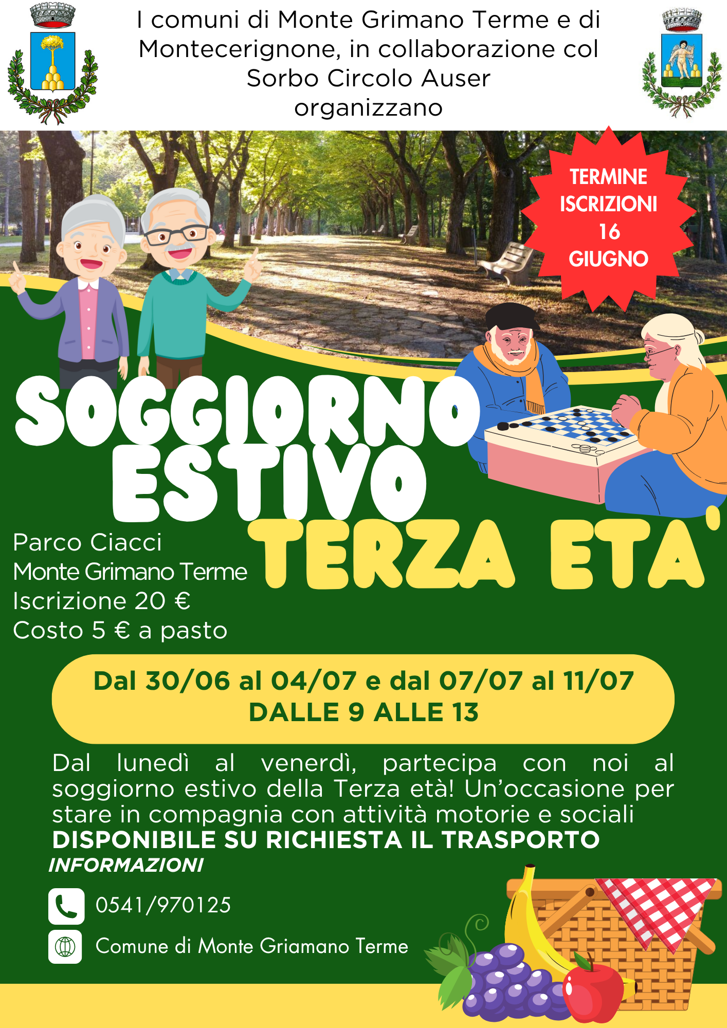 Soggiorno Estivo Terza Eta’